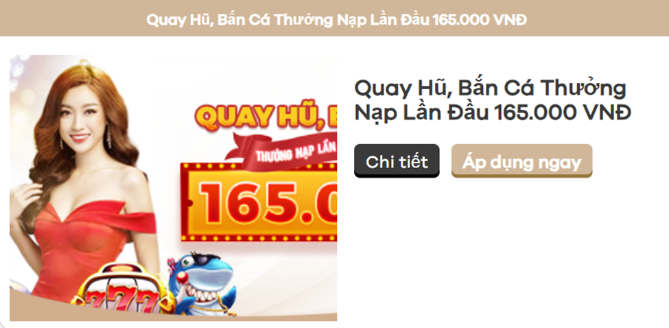 Thưởng 165K cho thành viên mới khi chơi quay hũ UW99